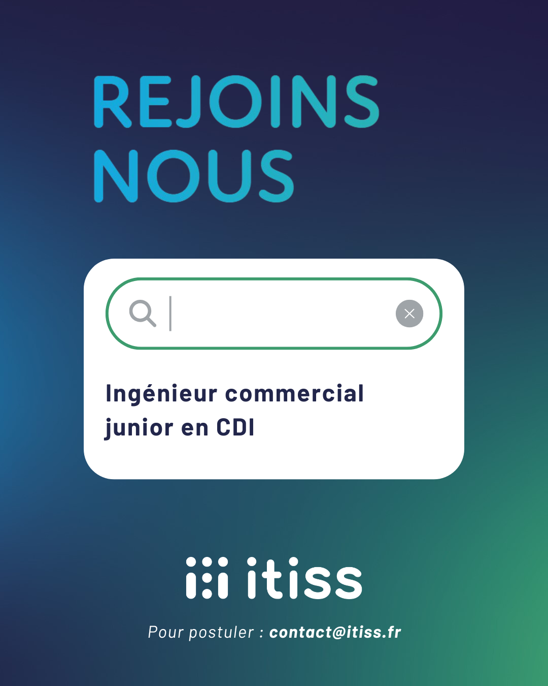 Recrutement ingénieur commercial itiss