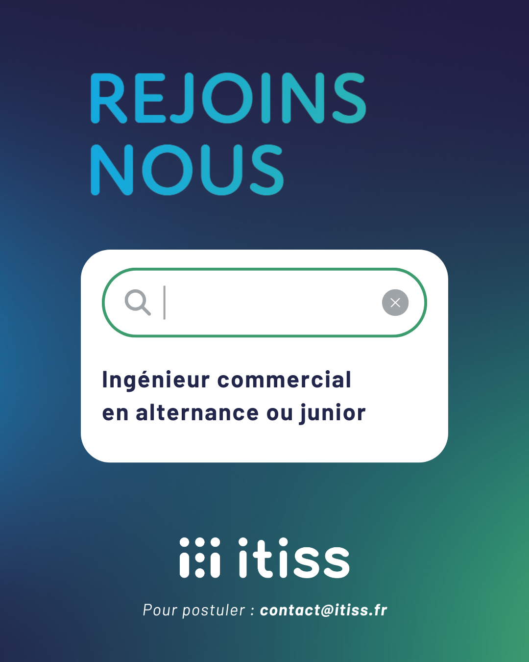 Recrutement ingénieur commercial itiss